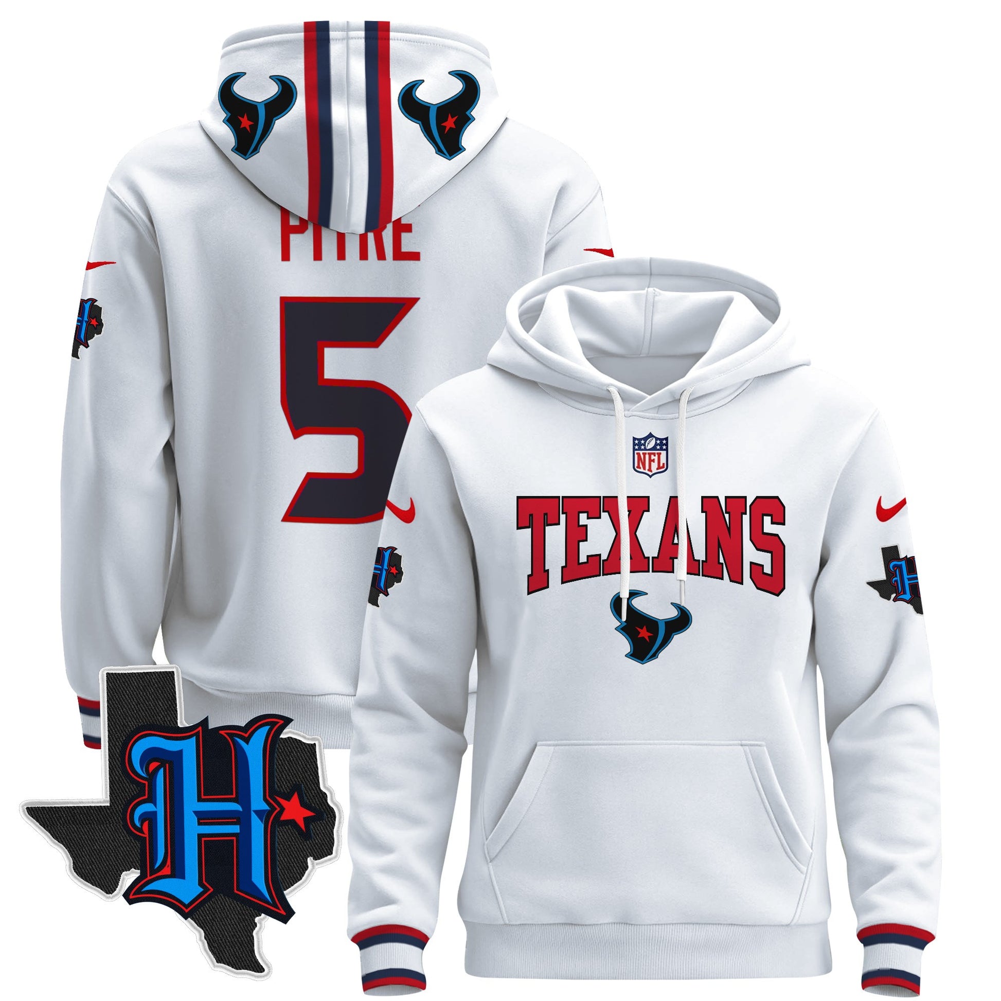 Men's Houston Texans 2024 Pullover Hoodie V3 - All Stitched