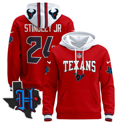 Men's Houston Texans 2024 Pullover Hoodie V3 - All Stitched