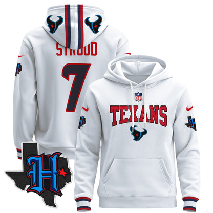 Men's Houston Texans 2024 Pullover Hoodie V3 - All Stitched