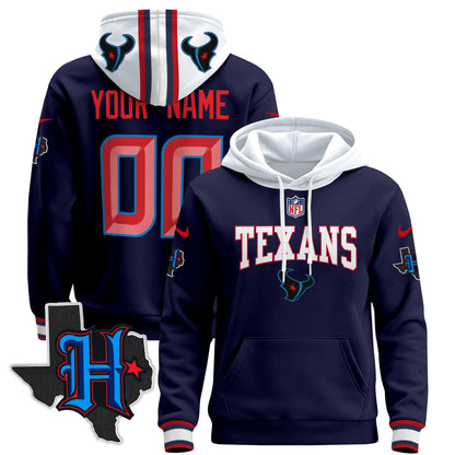 Houston Texans 2024 Custom Pullover Hoodie V3 - All Stitched