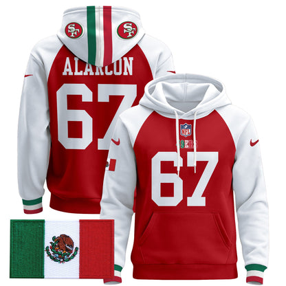 Men's 49ers Mexico 2024 Pullover Hoodie - All Stitched