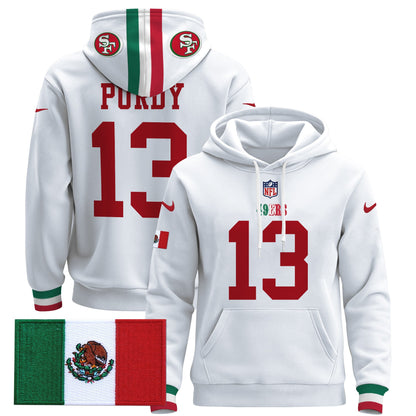 Men's 49ers Mexico 2024 Pullover Hoodie - All Stitched