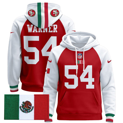 Men's 49ers Mexico 2024 Pullover Hoodie - All Stitched