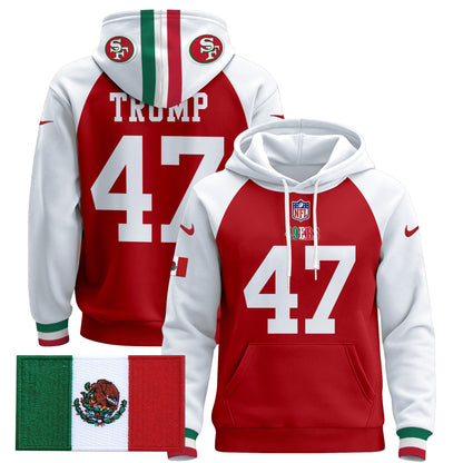 Men's 49ers Mexico 2024 Pullover Hoodie - All Stitched