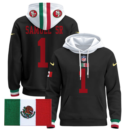 Men's 49ers Mexico 2024 Pullover Hoodie - All Stitched