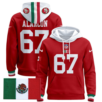 Men's 49ers Mexico 2024 Pullover Hoodie - All Stitched