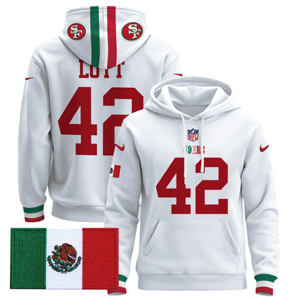 Men's 49ers Mexico 2024 Pullover Hoodie - All Stitched