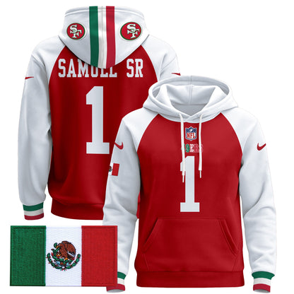 Men's 49ers Mexico 2024 Pullover Hoodie - All Stitched
