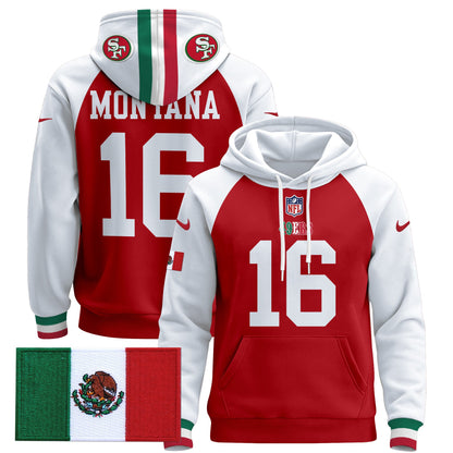Men's 49ers Mexico 2024 Pullover Hoodie - All Stitched