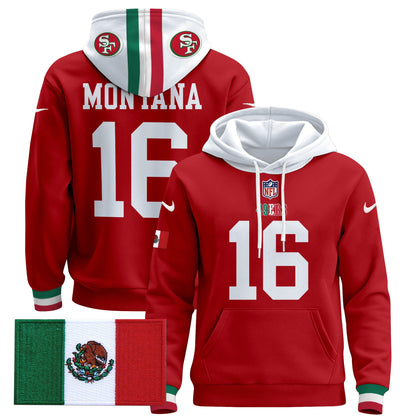Men's 49ers Mexico 2024 Pullover Hoodie - All Stitched