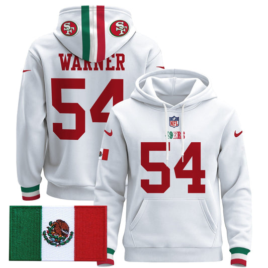 Men's 49ers Mexico 2024 Pullover Hoodie - All Stitched