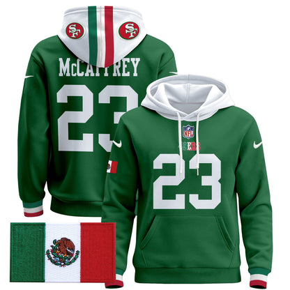 Men's 49ers Mexico 2024 Pullover Hoodie - All Stitched