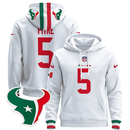 Men's Houston Texans Mexico 2024 Pullover Hoodie - All Stitched
