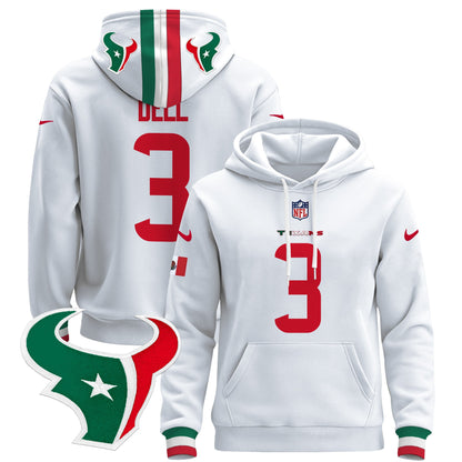 Men's Houston Texans Mexico 2024 Pullover Hoodie - All Stitched
