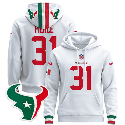 Men's Houston Texans Mexico 2024 Pullover Hoodie - All Stitched