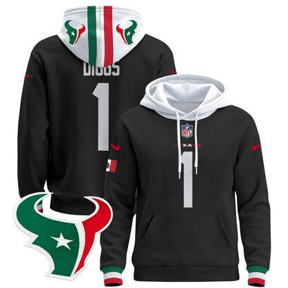 Men's Houston Texans Mexico 2024 Pullover Hoodie - All Stitched