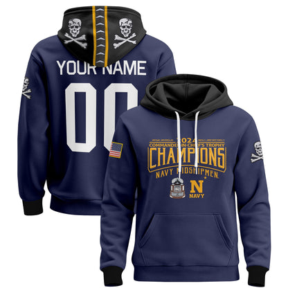 Navy Midshipmen 2024 Commander-In-Chief's Trophy Champions Patch Custom Pullover Hoodie - All Printed