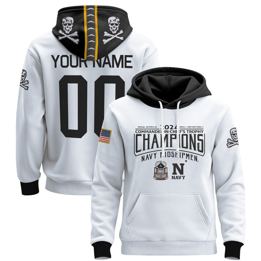 Navy Midshipmen 2024 Commander-In-Chief's Trophy Champions Patch Custom Pullover Hoodie - All Printed