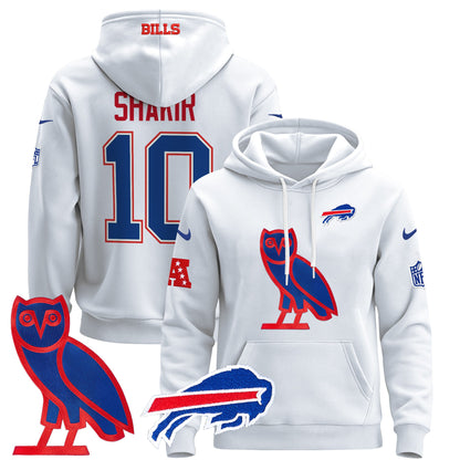 Men's Buffalo Bills OVO 2024 Pullover Hoodie - All Stitched