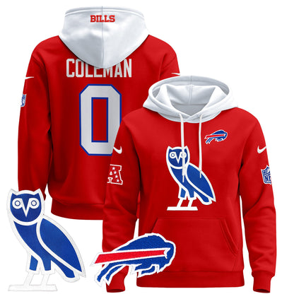 Men's Buffalo Bills OVO 2024 Pullover Hoodie - All Stitched
