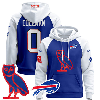 Men's Buffalo Bills OVO 2024 Pullover Hoodie - All Stitched