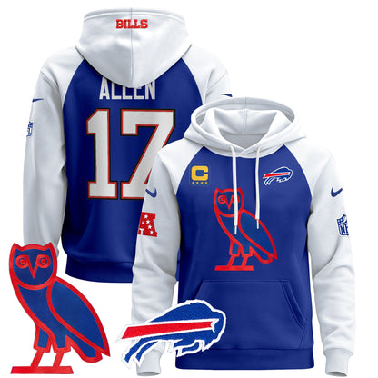 Men's Buffalo Bills OVO 2024 Pullover Hoodie - All Stitched