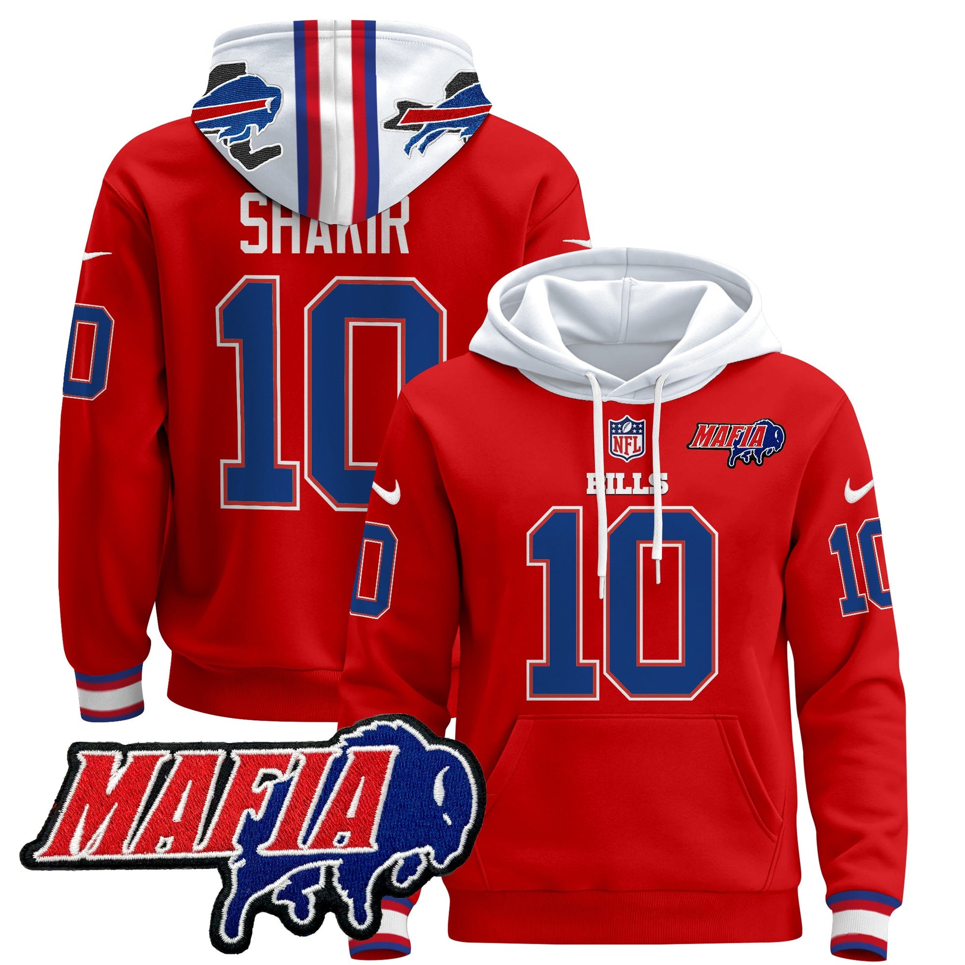 Men's Buffalo Bills 2024 Bills Mafia Patch Pullover Hoodie - All Stitched