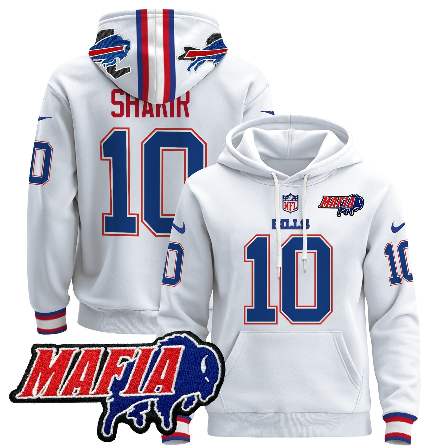 Men's Buffalo Bills 2024 Bills Mafia Patch Pullover Hoodie - All Stitched