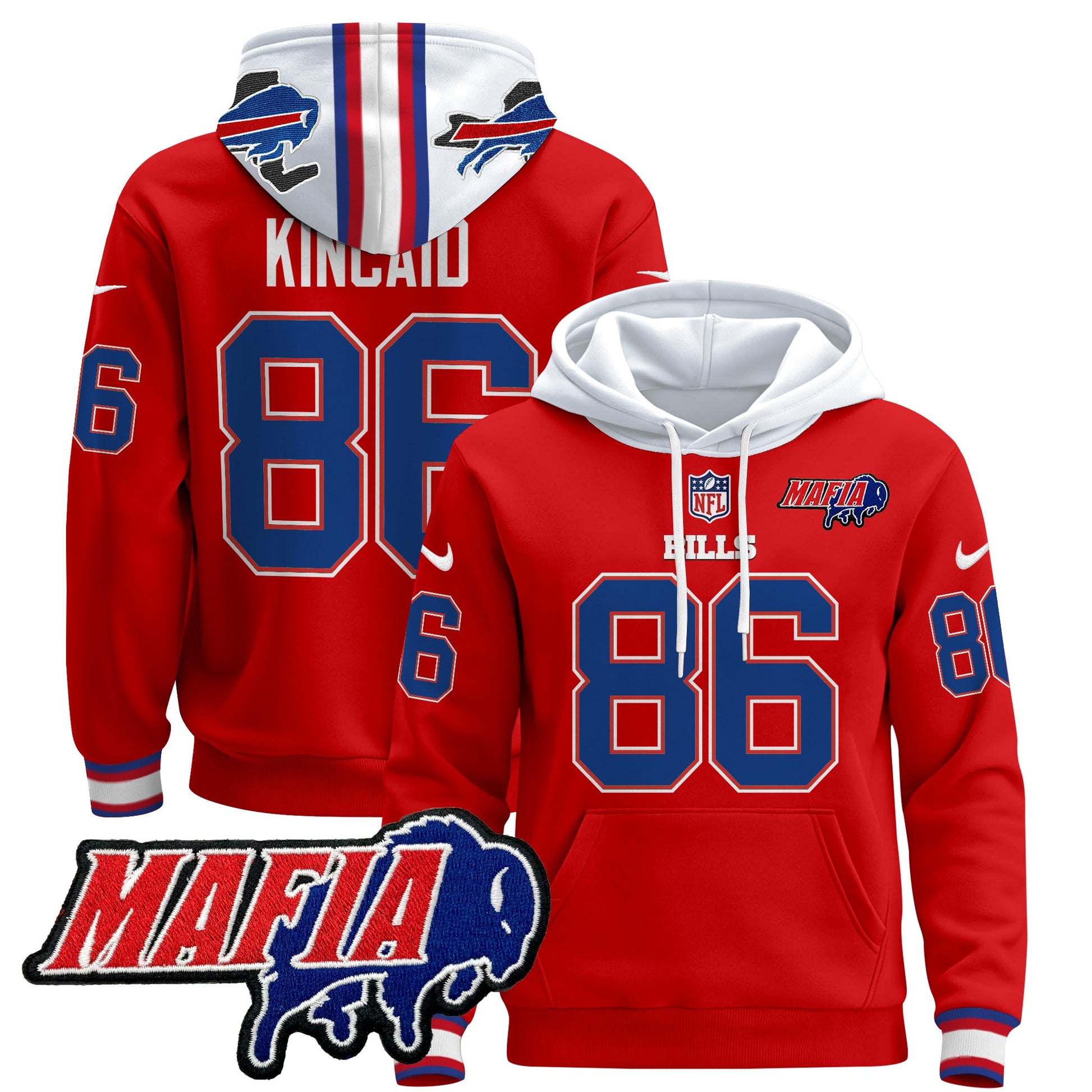 Men's Buffalo Bills 2024 Bills Mafia Patch Pullover Hoodie - All Stitched