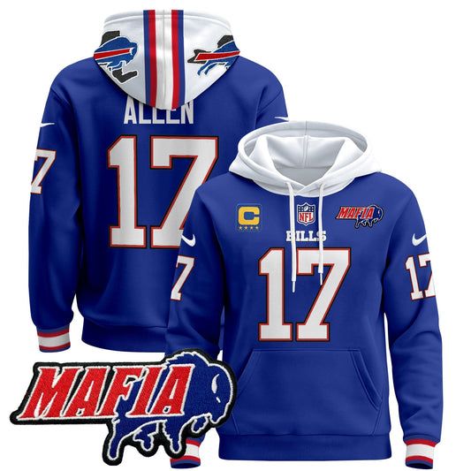 Men's Buffalo Bills 2024 Bills Mafia Patch Pullover Hoodie - All Stitched