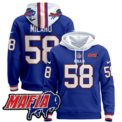 Men's Buffalo Bills 2024 Bills Mafia Patch Pullover Hoodie - All Stitched
