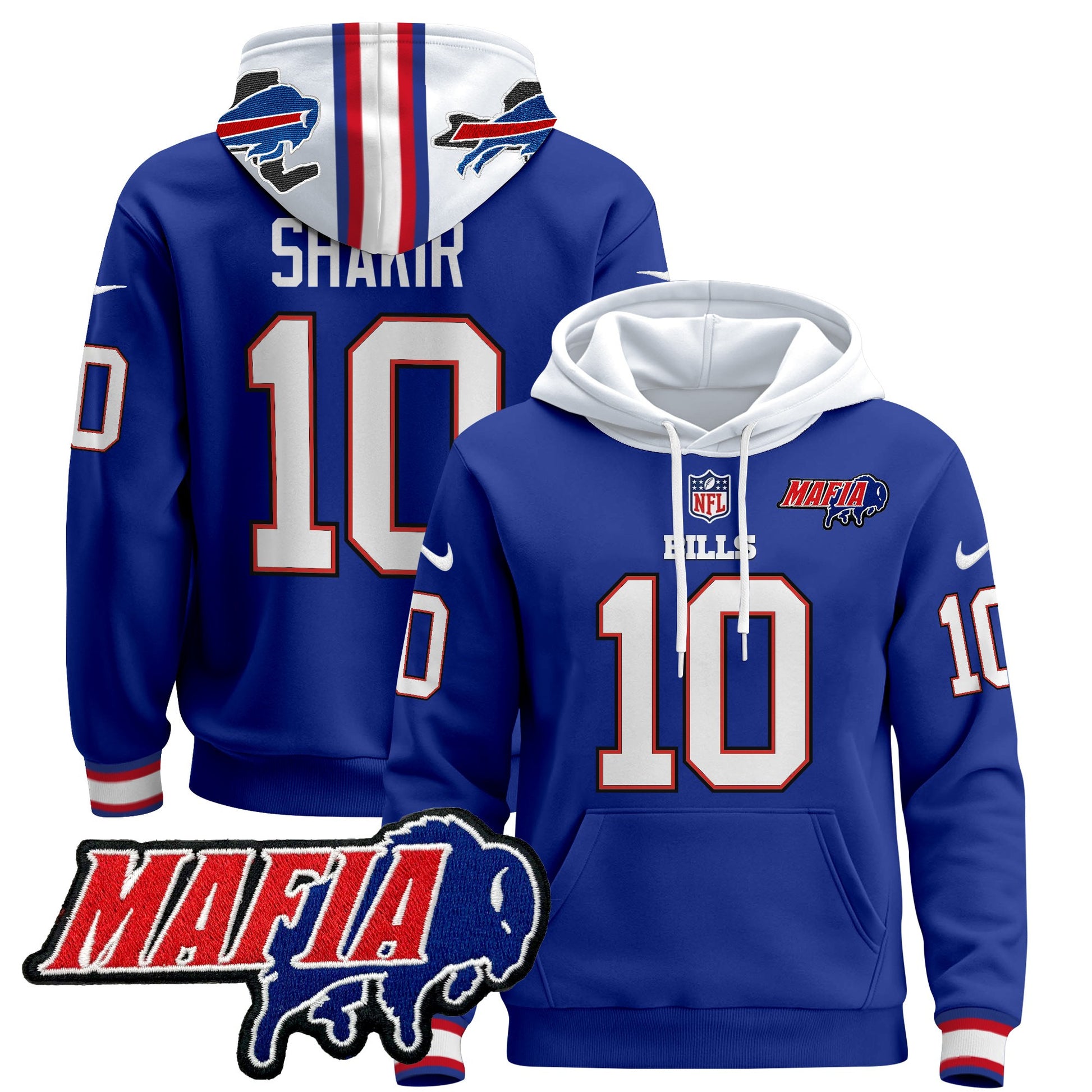 Men's Buffalo Bills 2024 Bills Mafia Patch Pullover Hoodie - All Stitched