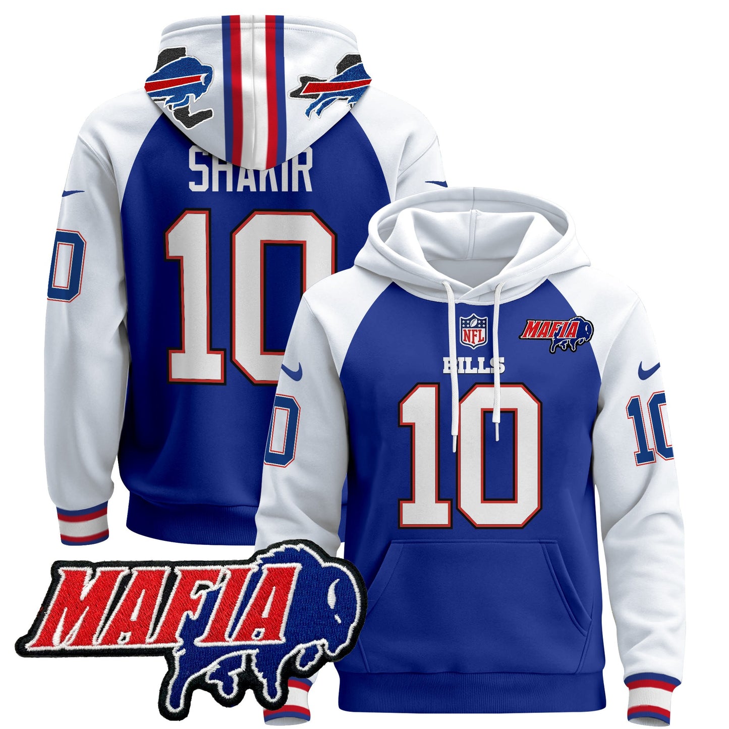 Men's Buffalo Bills 2024 Bills Mafia Patch Pullover Hoodie - All Stitched