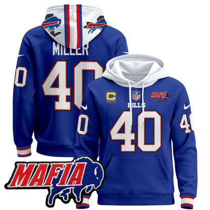 Men's Buffalo Bills 2024 Bills Mafia Patch Pullover Hoodie - All Stitched
