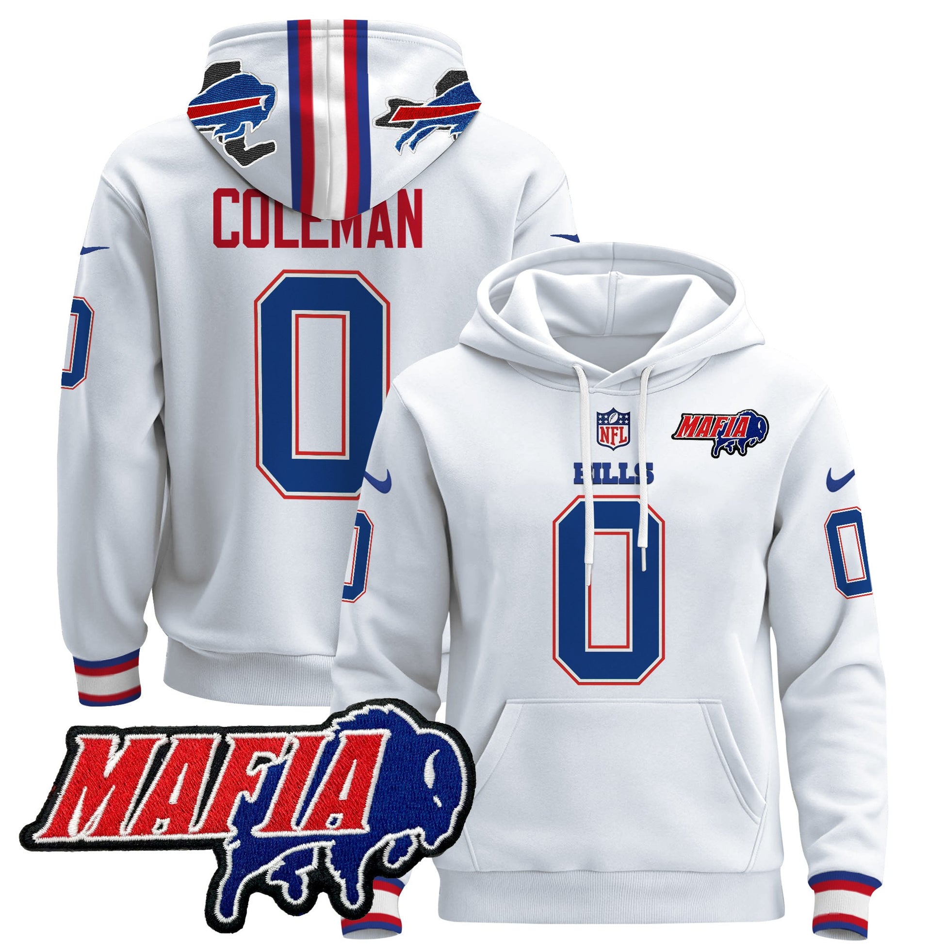 Men's Buffalo Bills 2024 Bills Mafia Patch Pullover Hoodie - All Stitched