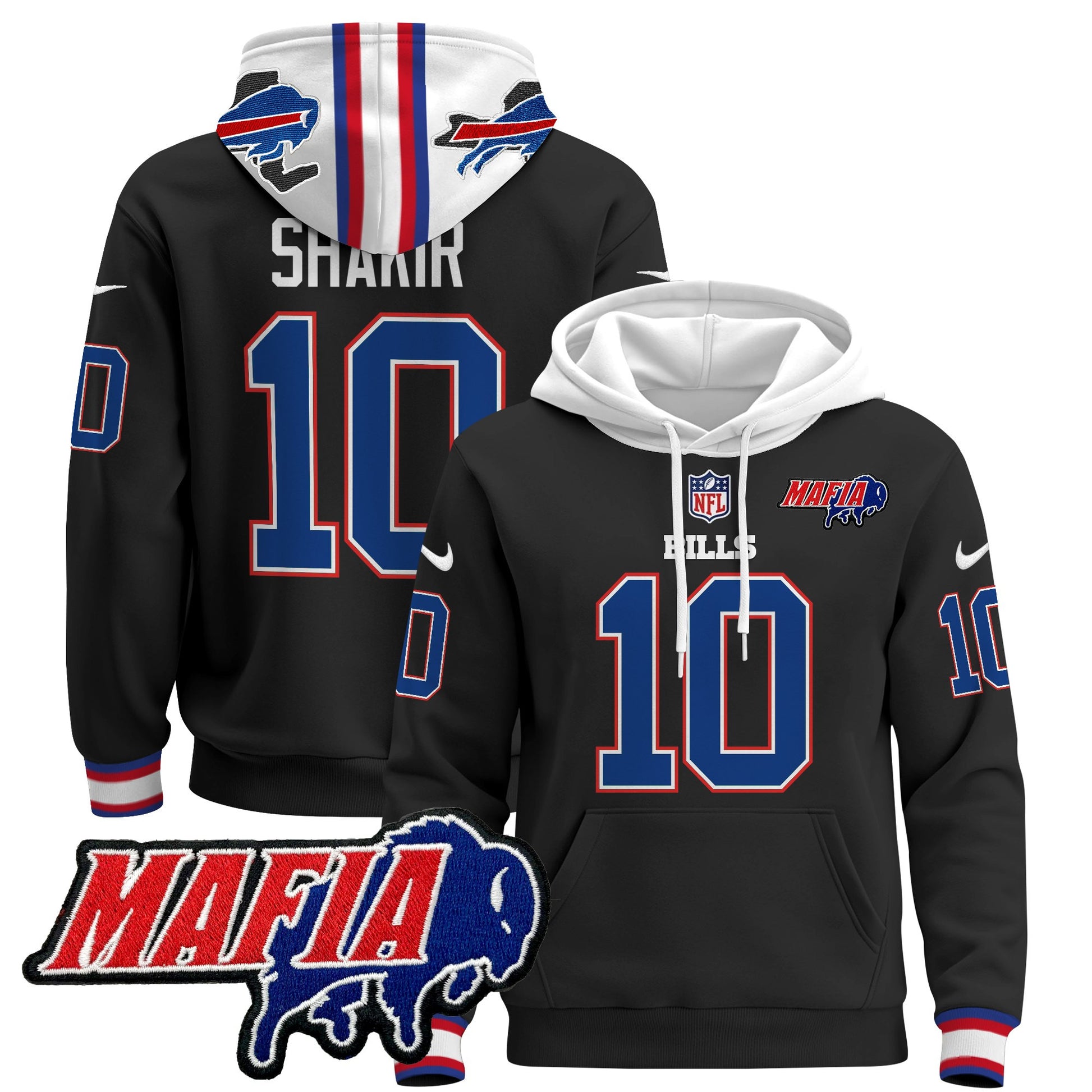 Men's Buffalo Bills 2024 Bills Mafia Patch Pullover Hoodie - All Stitched