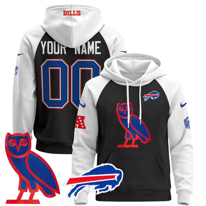 Buffalo Bills OVO 2024 Custom Pullover Hoodie - All Stitched