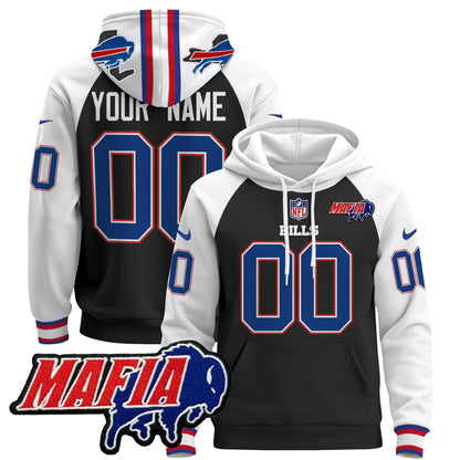Buffalo Bills 2024 Bills Mafia Patch Custom Pullover Hoodie - All Stitched