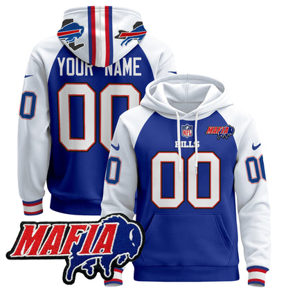 Buffalo Bills 2024 Bills Mafia Patch Custom Pullover Hoodie - All Stitched