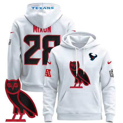 Men's Houston Texans OVO 2024 Pullover Hoodie - All Stitched
