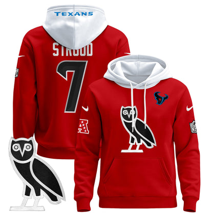 Men's Houston Texans OVO 2024 Pullover Hoodie - All Stitched