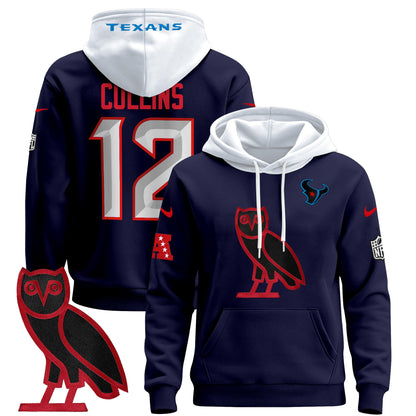 Men's Houston Texans OVO 2024 Pullover Hoodie - All Stitched