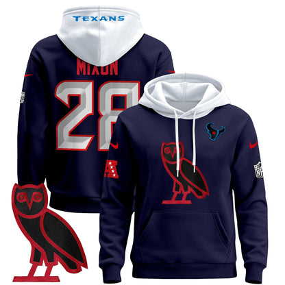 Men's Houston Texans OVO 2024 Pullover Hoodie - All Stitched