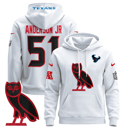 Men's Houston Texans OVO 2024 Pullover Hoodie - All Stitched