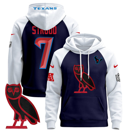 Men's Houston Texans OVO 2024 Pullover Hoodie - All Stitched