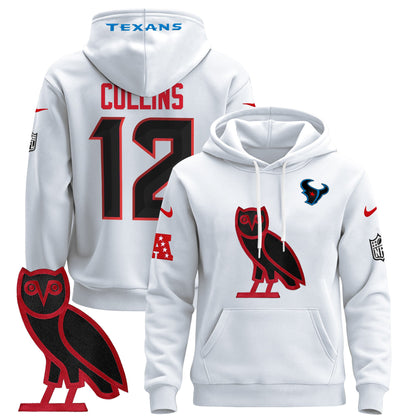 Men's Houston Texans OVO 2024 Pullover Hoodie - All Stitched
