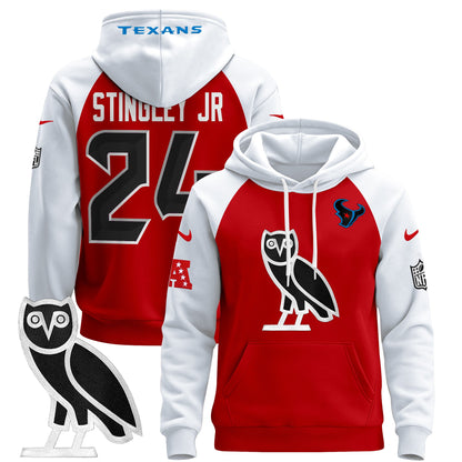 Men's Houston Texans OVO 2024 Pullover Hoodie - All Stitched