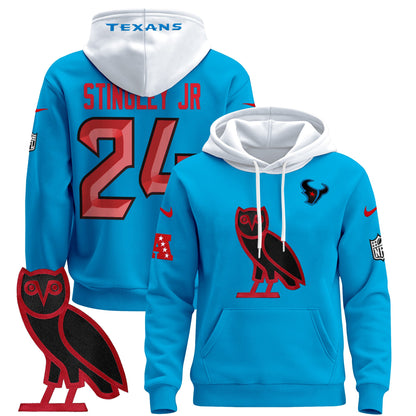 Men's Houston Texans OVO 2024 Pullover Hoodie - All Stitched