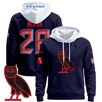 Men's Houston Texans OVO 2024 Pullover Hoodie - All Stitched