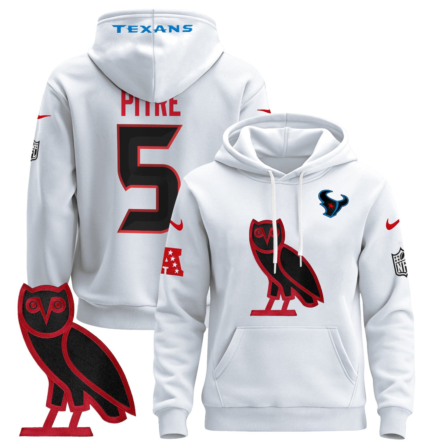 Men's Houston Texans OVO 2024 Pullover Hoodie - All Stitched